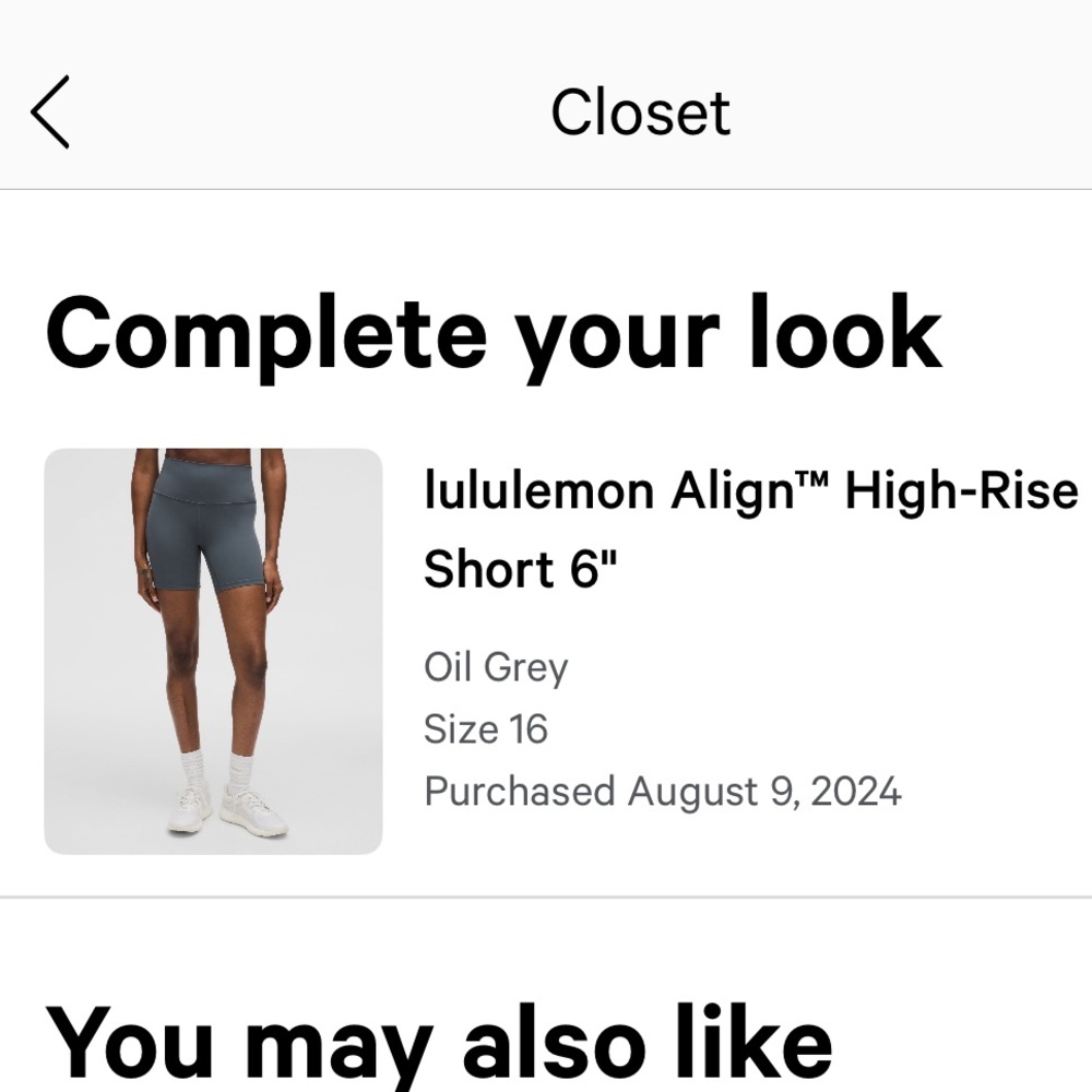 Lululemon Align High-Rise Short 6” - Picture 2 of 2